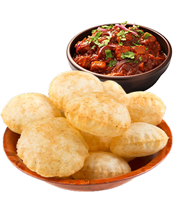 Fluffy poori with curry by Nice Home Products – Tasty poori mix from Coimbatore poori makers, quick to make.
